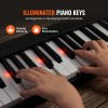 Skladacie 88-klávesové piano bluetooth a midi, nabíjateľné s pedálom
