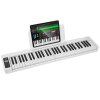 Skladacie digitálne piano 61 kláves bluetooth midi, citlivé klávesy