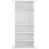 Skriňa na médiá 5 políc, pojme až 240 cd, nastaviteľné police, biela