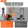 Airless striekací stroj 900 W, 1800 psi, na vozíku s predĺženou tyčou