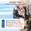 Dynamické lezecké lano 10,2 mm, 50 m (164 ft), 25 kN, oceľové karabíny
