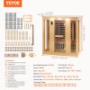 Infračervená sauna pre 3–4 osoby, 2580W, nízke emf, bluetooth