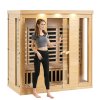 Infračervená sauna pre 3–4 osoby, 2580W, nízke emf, bluetooth
