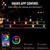 Polica na fľaše s led, rf a ovládaním cez app 152.4 cm 3-stupňová