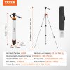 Stativ pre laser 1/4×20 závit, nastaviteľná výška 27.36–68.11 inch