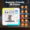 AOSEED X-MAKER AI+ V4.0 3D Printer, 0.05mm Precision, 400mm/s Print Speed, 150x150x150mm Build Volume, 260℃ Nozzle Temperature, Fully Enclosed, Wi-Fi & Resume Printing, Kids-Friendly with 16+ Design Apps