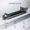 AtomStack R6 Rotary Roller with Riser Feet