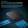 Blackview MP60 Mini PC, Intel N150 4 Cores Max 3.6GHz, 16GB RAM 512GB SSD, 2*HDMI Dual Screen Display, 16GB RAM 512GB SSD, Dual-band WiFi Bluetooth 4.2, 2*USB2.0, 2*USB3.0, 1*RJ45, 1*Headphone Jack