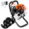 Benzínový zemný vrták 63CC 2400W s 20,3cm vrtákmi a predlžovacou tyčou