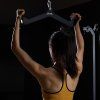 Nadstavba na lat pulldown a veslovanie v-bar, gumené rukoväte