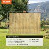 Rolovaný bambusový plot prírodný 4 ft × 6 ft × 0.75 in pre balkón