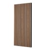 Akustické drevené lamelové panely na stenu, mdf, 23.6×47.2 inch, orech