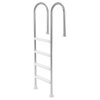 Bazénové schodíky 4 stupne, 2 madlá, nerez, nosnosť 265 lbs pre 54 In