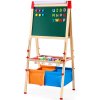 Detský výtvarný stojan 3v1 dvojstranný s magnet. tabuľou a valcom