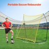Futbalový odrazový panel 7×7FT, železo a polyester, prenosný