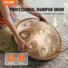 Handpan bubon perkusný nástroj 55.9 cm 12 tónov d-mol s paličkou