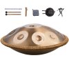 Handpan bubon perkusný nástroj 55.9 cm 12 tónov d-mol s paličkou