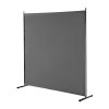 Jednopanelový paraván 6FT voľne stojaci vnútorný na oddelenie, sivý