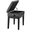 Nastaviteľná lavica ku klavíru s úložným priestorom 56×34×49cm