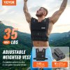 Nastaviteľná vesta 35lb, oceľové závažia, ramenná vložka, reflexný pás