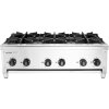 Plynový sporák 6 horákov, 42KW, stolný, nerez, na propán aj zemný plyn