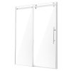 Posuvné sprchové dvere 58–59"×75", 5/16"(8mm) tvrdené, nerez kovanie