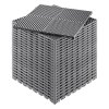 Prepojiteľné odtokové dlaždice 15.7”×15.7” 24 ks protišmykové šedé pp