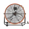 Priemyselný bubnový ventilátor 24 inch 3-rýchlostný 8600 CFM 360° 0-2h