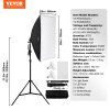 Softboxový set 50×70 cm (20×28 in) 30W 5500K led, nastaviteľný statív