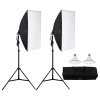 Softboxový set 50×70 cm (20×28 in) 30W 5500K led, nastaviteľný statív