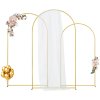 Stojan na svadobný oblúk 3-dielny kovový zlatý, s kufríkom a priečkou