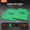 Závažové platne do vesty, pár 19.75 LB, oceľové tvarované ergonomické