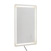 Zrkadlo 60×80 cm led do kúpeľne proti zahmlievaniu, 3 režimy, nástenné