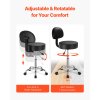 Otočná stolička s opierkou a kolieskami, 450 LBS, nastaviteľná výška