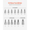 Sada torx nástrčných kľúčov 13 ks t8–t60 s2/cr‑v 1/4 in 3/8 in 1/2 in
