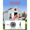 Solárny strešný ventilátor 12 inch 1300 cfm s termostatom a mriežkou