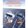 Tyč na čistenie panelov 6m, teleskopická, kefa 180°, hadica 20m