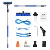 Tyč na čistenie panelov 6m, teleskopická, kefa 180°, hadica 20m