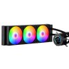 Vodný aio chladič cpu 3×120mm 2.1" lcd argb, kompatibilný so soketmi
