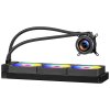 Vodný aio chladič cpu 3×120mm 2.1" lcd argb, kompatibilný so soketmi