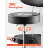 Dielenská stolička s operadlom, pneumatická, 360°, nosnosť 300 lbs