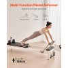 Pilates reformer s boxom na sedenie, dvojitý odpor, nosnosť 400 lbs