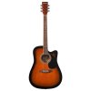 Akustická gitara cutaway 1044 mm (41 inch) s gig bagom, sunburst
