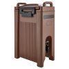 Izolovaný zásobník na nápoje 5 gal/19l s kohútikom a rúčkou hnedý