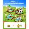 Magnetické kocky 150 pcs, sada lesný hrad, pre deti od 3 rokov