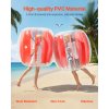 Nafukovacie sumo lopty 2 ks 3FT/0.9M hrubé PVC červené pruhy