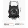 Nastaviteľná kettlebell 7 stupňov 2,5-20 kg, hliník a ABS, pre tréning
