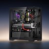 Pc skriňa mid-tower, kalené sklo, 2×120 mm, pre GPU do 360 mm, ATX/ITX