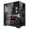 Pc skriňa mid-tower, kalené sklo, 2×120 mm, pre GPU do 360 mm, ATX/ITX