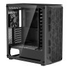 PC skrinka mid-tower s temperovaným sklom, 4×120 mm, pre GPU do 270 mm